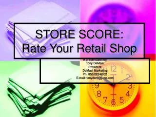 STORE SCORE: Rate Your Retail Shop