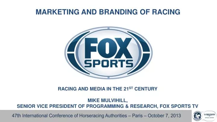 marketing and branding of racing