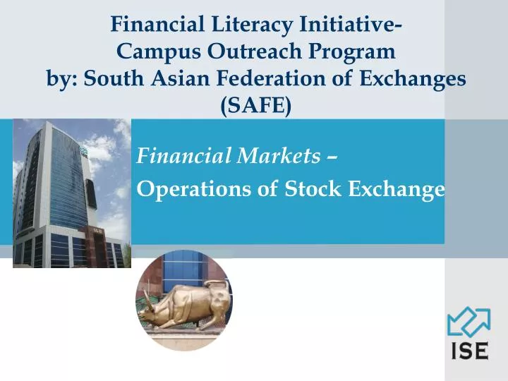 financial literacy initiative campus outreach program by south asian federation of exchanges safe