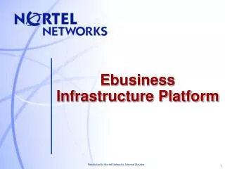 Ebusiness Infrastructure Platform