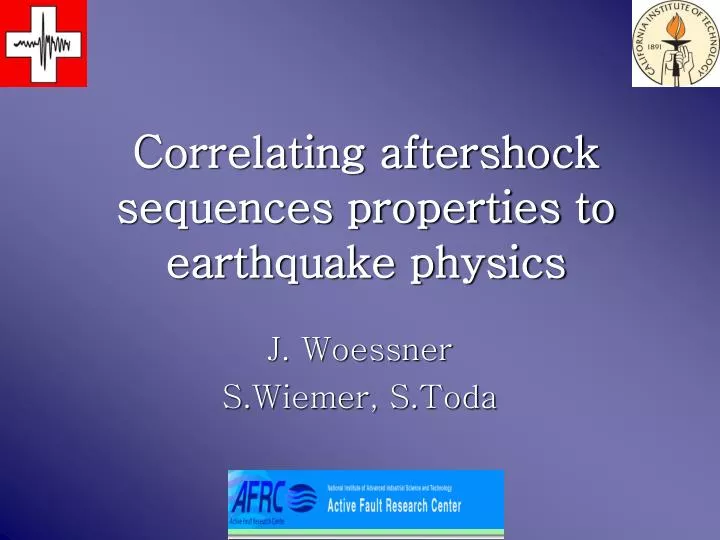 correlating aftershock sequences properties to earthquake physics