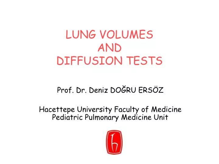 lung volumes and diffusion tests