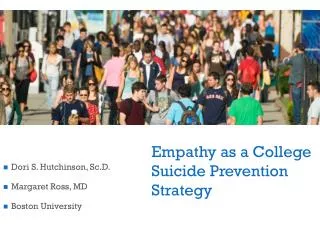 Empathy as a College Suicide Prevention Strategy