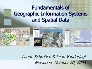 Fundamentals of Geographic Information Systems and Spatial Data