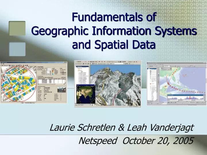 fundamentals of geographic information systems and spatial data