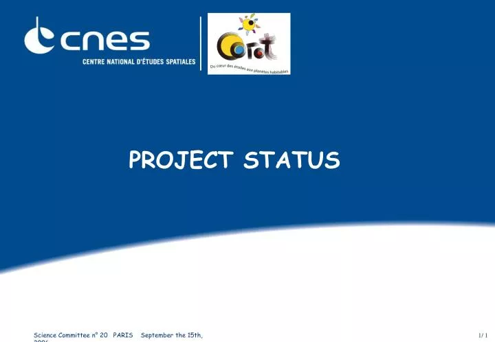 project status