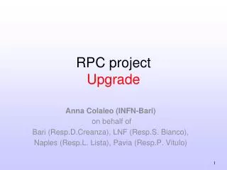 RPC project Upgrade