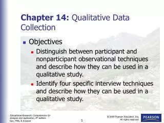 Chapter 14: Qualitative Data Collection