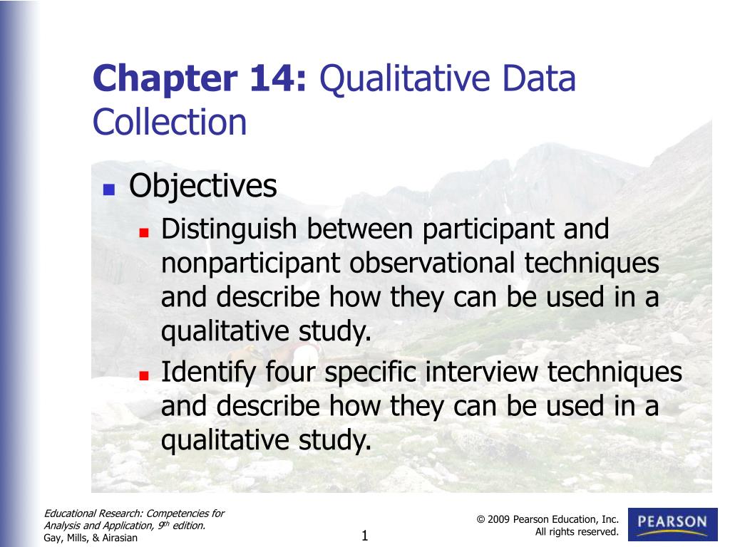 PPT - Chapter 14: Qualitative Data Collection PowerPoint Presentation ...