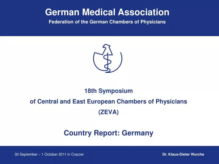 18th symposium of central and east european chambers of physicians zeva country report germany