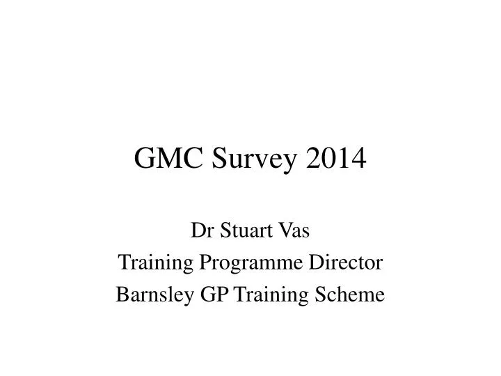 gmc survey 2014