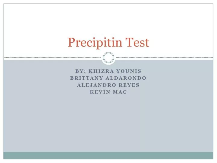 precipitin test