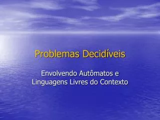 problemas decid veis