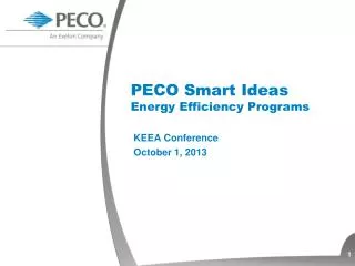 PECO Smart Ideas Energy Efficiency Programs