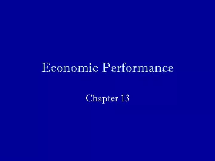 economic performance
