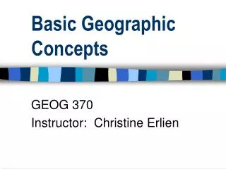 Basic Geographic Concepts