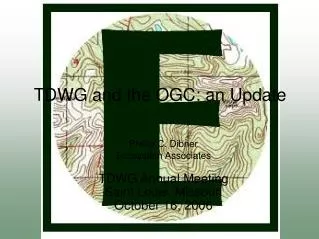 TDWG and the OGC: an Update