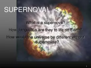 SUPERNOVA!