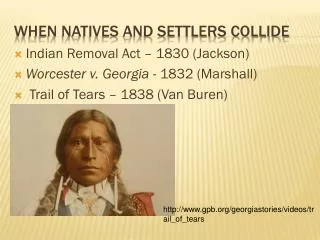 When Natives and Settlers Collide