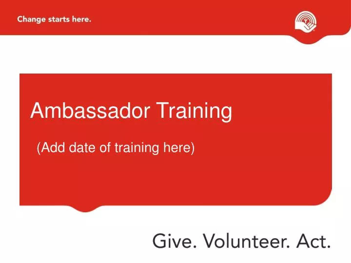 ambassador training