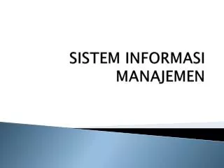 sistem informasi manajemen