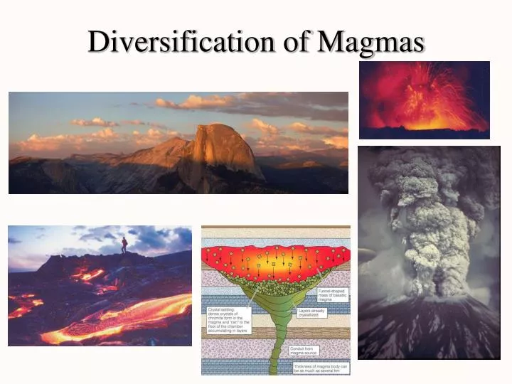 diversification of magmas