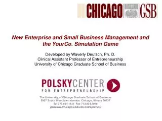The University of Chicago Graduate School of Business