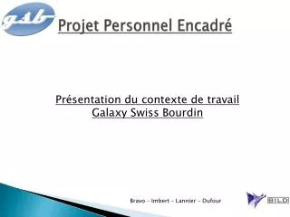 projet personnel encadr