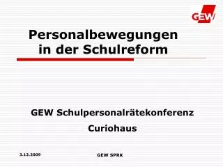 Personalbewegungen in der Schulreform