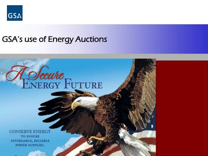 gsa s use of energy auctions