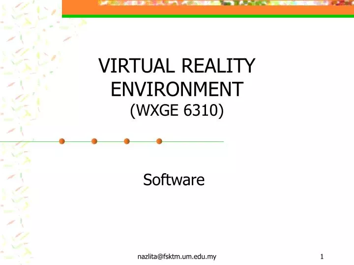 virtual reality environment wxge 6310