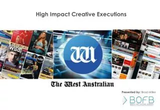 High Impact Creative Executions
