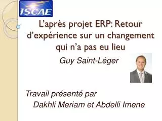 l apr s projet erp retour d exp rience sur un changement qui n a pas eu lieu