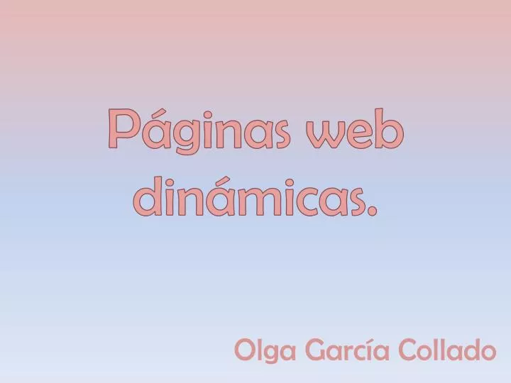 p ginas web din micas