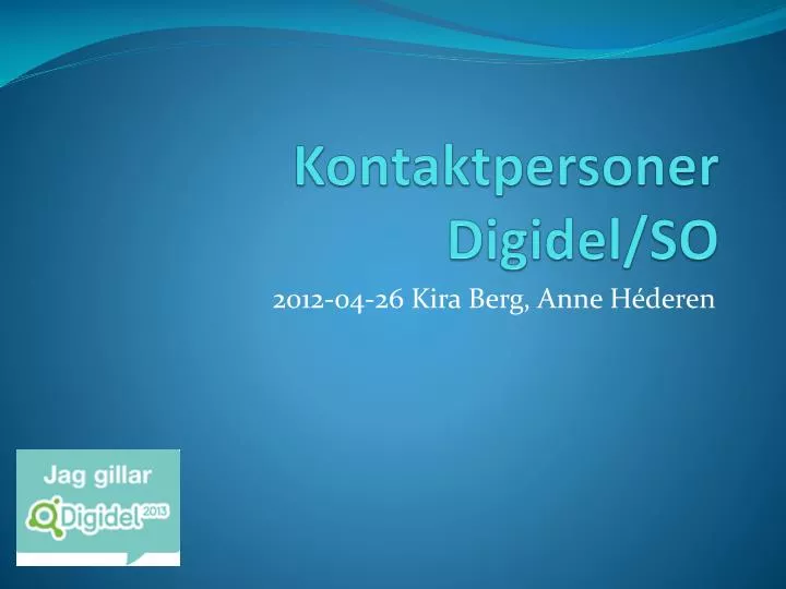 kontaktpersoner digidel so