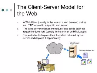 The Client-Server Model for the Web