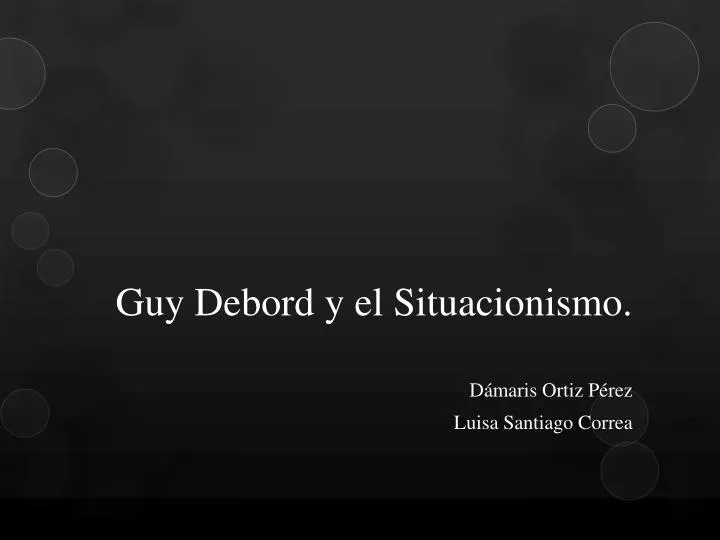 guy debord y el situacionismo