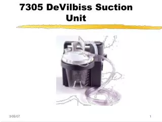 7305 DeVilbiss Suction Unit
