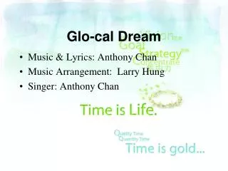 Glo-cal Dream