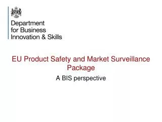 EU Product Safety and Market Surveillance Package
