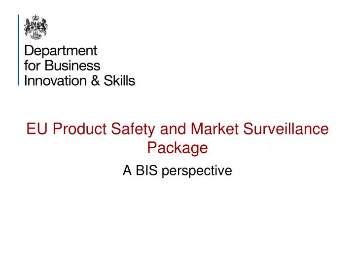 eu product safety and market surveillance package