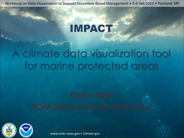 impact a climate data visualization tool for marine protected areas