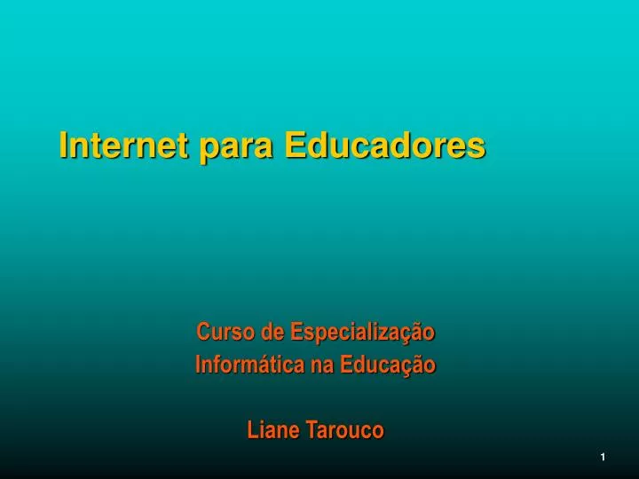 internet para educadores