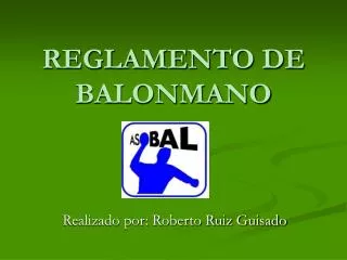 reglamento de balonmano