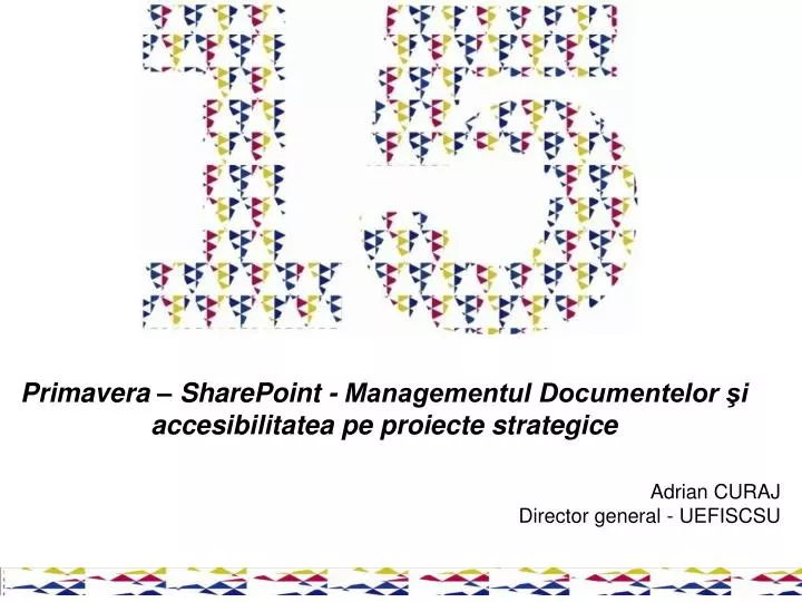 primavera sharepoint managementul documentelor i accesibilitatea pe proiecte strategice