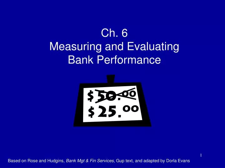ch 6 measuring and evaluating bank performance