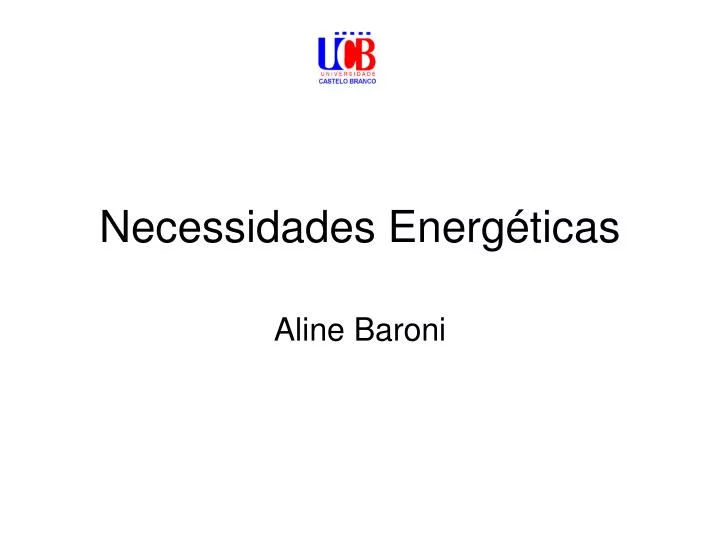 necessidades energ ticas