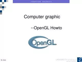 Computer graphic -- OpenGL Howto
