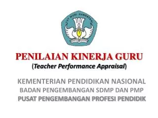 penilaian kinerja guru teacher performance appraisal