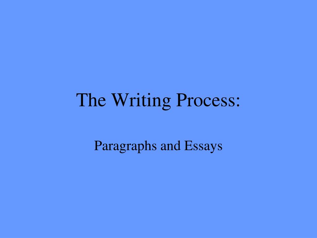 PPT - The Writing Process: PowerPoint Presentation, free download - ID ...